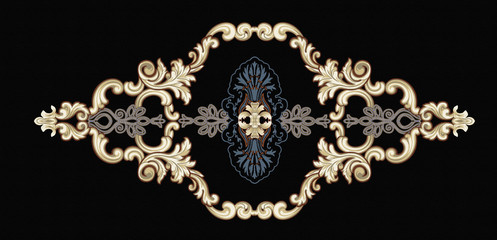 Baroque design, luxury European design，the wallpaper design