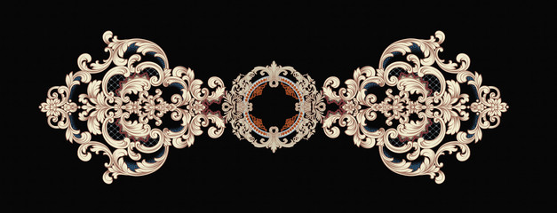 Baroque design, luxury European design，the wallpaper design