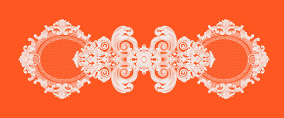 Baroque design, luxury European design，the wallpaper design