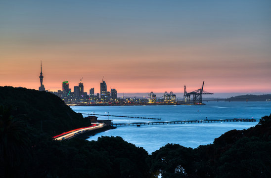 Auckland City Sunset