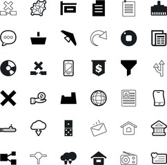 web vector icon set such as: share, sea, price, refresh, storage, call, greece, radio, wing, talk, buy, recover, health, directory, cash, artificial, bubble, linear, roundabout, change, bank