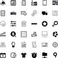 web vector icon set such as: automobile, notebook, shiny, database, email, radio, centimeter, laptop, projector, hour, tourism, weight, report, basket, profit, scale, sharing, minute, curve, hierachy