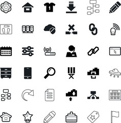 web vector icon set such as: lifestyle, customer, studio, conflict, magnify, real, sticker, recover, platform, chest, school, red, peel, flash, spacecraft, sale, active, direction, support, marker