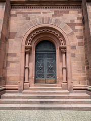 Freiburg, Germany - June 23rd, 2019: The Johanneskirche is a catholic church located in Freiburg im Breisgau.