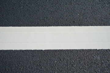 Fototapeta premium White traffic color line Under construction