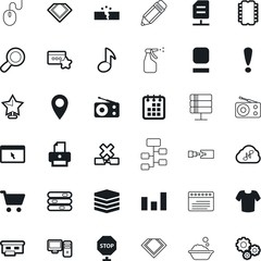 web vector icon set such as: tech, basin, record, basket, profit, flag, mouse, marker, mark, triangle, odor, mechanism, t-shirt, shopping, connectivity, machinery, group, law, safety, government