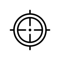 Fototapeta premium Aim target icon vector design template