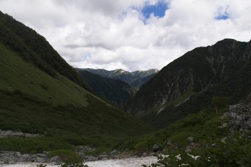 Fototapeta na wymiar mountains of Japanese north alps