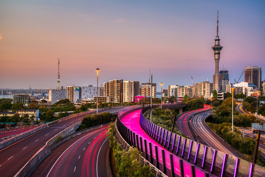 Auckland City Sunset