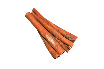 cinnamon isolated on white background