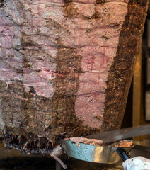 Doner Kebab meat grilled Turkish