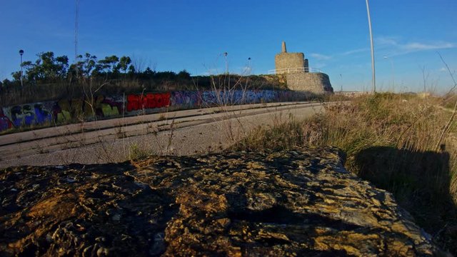 Old Mill Street in Amadora, Lisbon