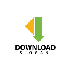 download logo template design vector, illustration icon