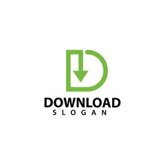 download logo template design vector, illustration icon