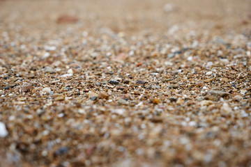 Small rocks on the korean Daebudo beach.