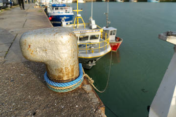 Granville in der Normandie Frankreich Hafen