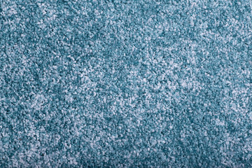 Carpet covering background. Pattern and texture of light blue carpet. Copy space.