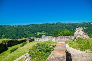 Najac, Aveyron, Occitanie, France.