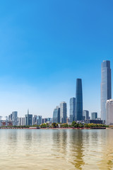 Guangzhou City Modern Architecture Landscape Skyline