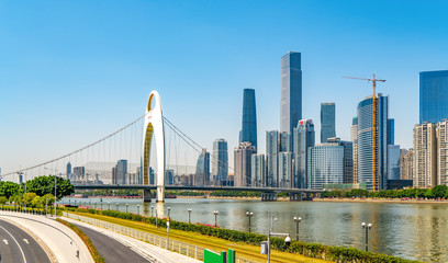 Fototapeta premium Guangzhou City Modern Architecture Landscape Skyline