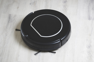 robot vacuum cleaner does the cleaning of the room