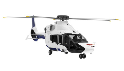Fototapeta premium Helicopter Isolated