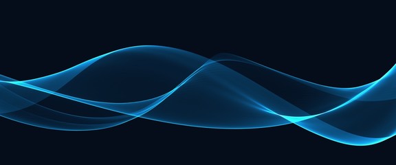 Color light blue abstract waves design