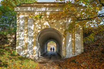 The entrance to Annensky fortification in Vyborg.