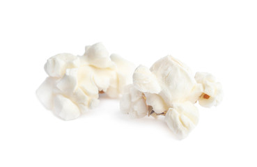 Tasty fresh pop corn isolated on white