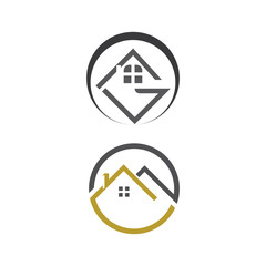Property and Construction Logo Template vector symbol