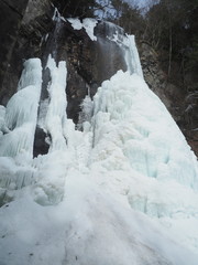 厳冬の御嶽　氷の滝