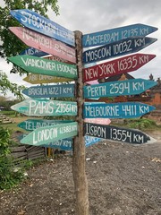 signpost in Bali 