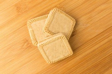 Several tasty hispanic snack cookies stacked together