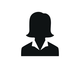 business woman avatar trendy icon vector symbol