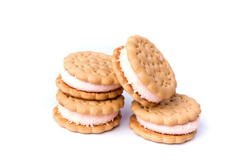 Several tasty hispanic snack cookies stacked together