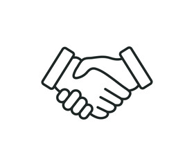 handshake icon symbol vector eps