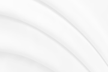 Background of white cloth with soft waves.