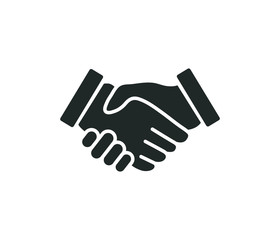 handshake icon symbol vector eps