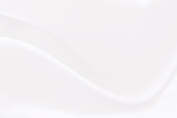 Background of white cloth with soft waves.