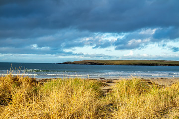 Fototapeta na wymiar The dunes at Portnoo, Narin, beach in County Donegal, Ireland