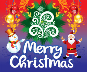 abstract artistic creative merry christmas background