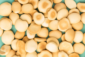 Pile of filipino phillipino plain crunchy traditional paborita crackers