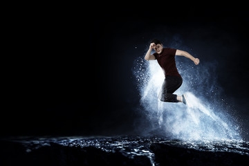 Obraz premium Dance is his world . Mixed media