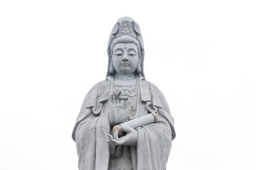 Fototapeta na wymiar Goddess of mercy Guan Yin or Kuam Im or Avalokitesvara that represent loving and kindness