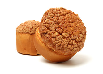 bread on white background