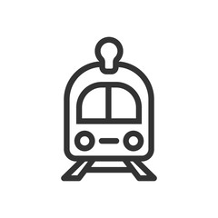 Obraz premium Train icon vector symbol logo illustration EPS 10