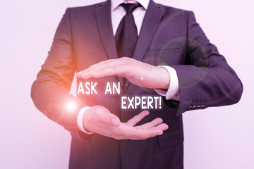 Handwriting text writing Ask An Expert. Conceptual photo confirmation that have read understand and...