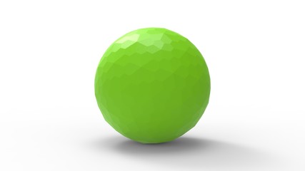 3d rendering of colored polyhedron models isolated in a studio background