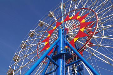 ferris wheel, amusement park