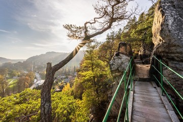 Zahradka viewpoint in Mala Skala in the Bohemian Paradise